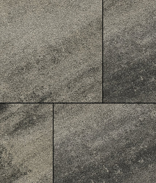 Тротуарная плитка Квадрат Листопад гранит  600х600 - antracit_granit