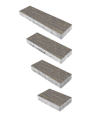 Тротуарная плитка СТОУНВУД - Стоунвуд Платан, комплект из 4 видов плит